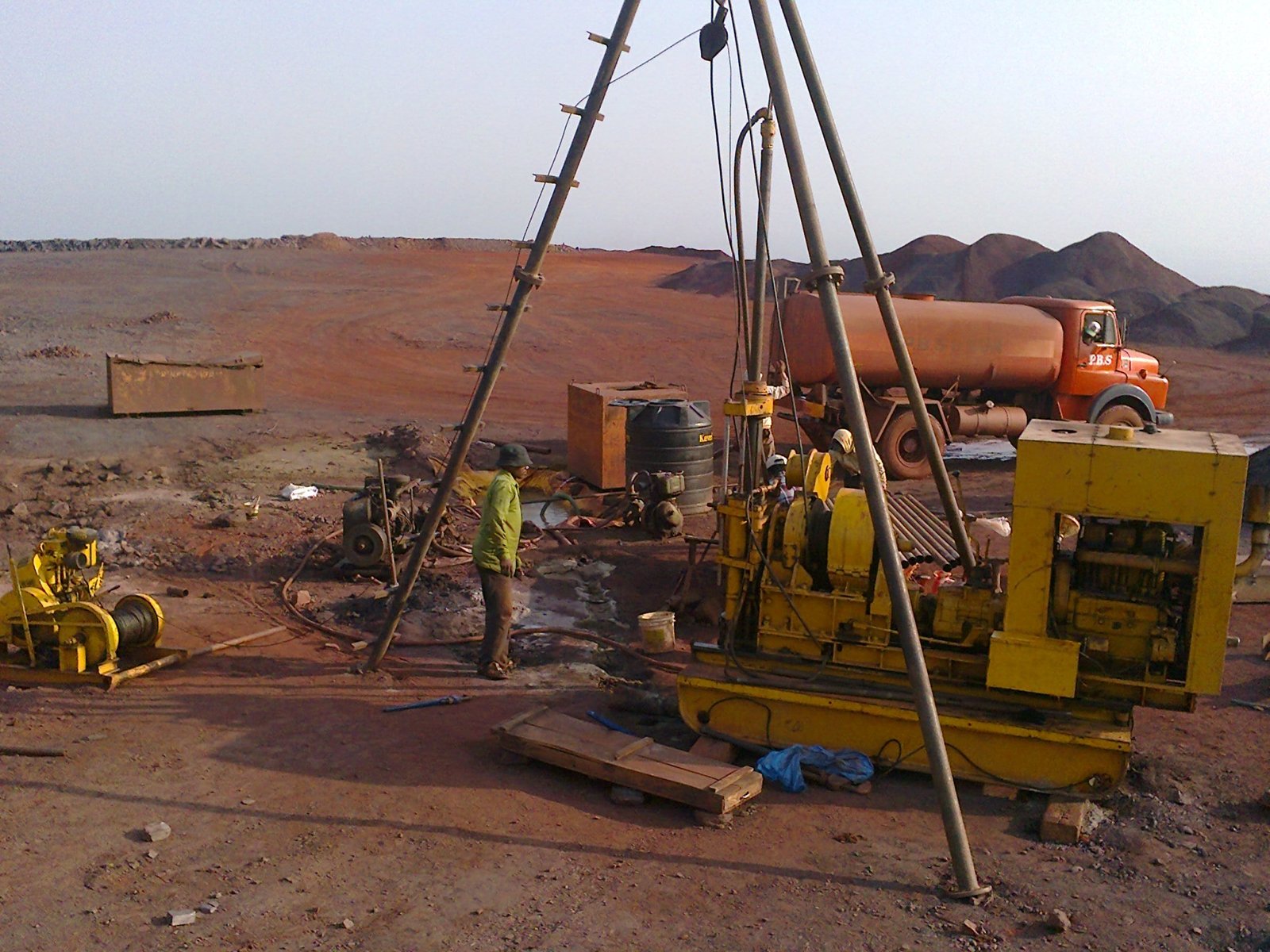 Deep hole drilling for Iron Mine Works